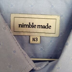 Nimble Made N3 mens slim dress shirt